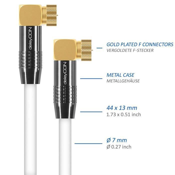 Câble Coaxial Antenne Pour Huawei P30 Pro / P20 Lite - Blanc, Neuf