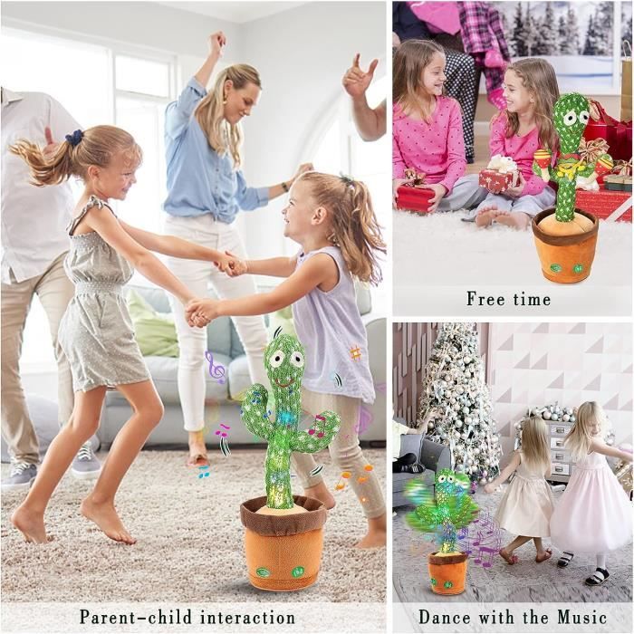Girafe Musicale Dansante Et Parlante - Jouet Interactif Avec Lumières, Enregistrement Vocal - Rechargeable, Pour Enfants - 6