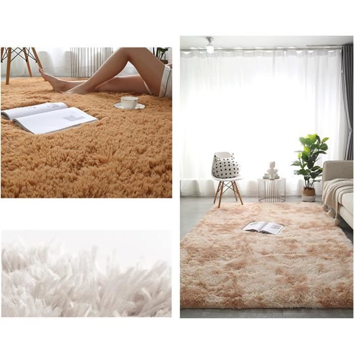 Tapis Pour Salon, Tapis À Poils Courts Doux, Antidérapant, Fin, Lavable