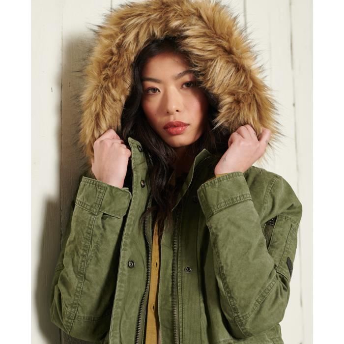 Parka superdry femme kaki shop