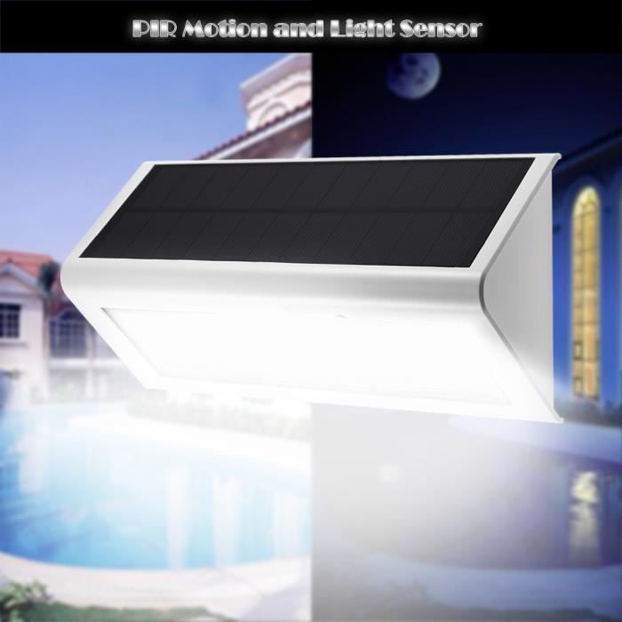 LMS-800 Lampe murale solaire moderne Panneau solaire intégré