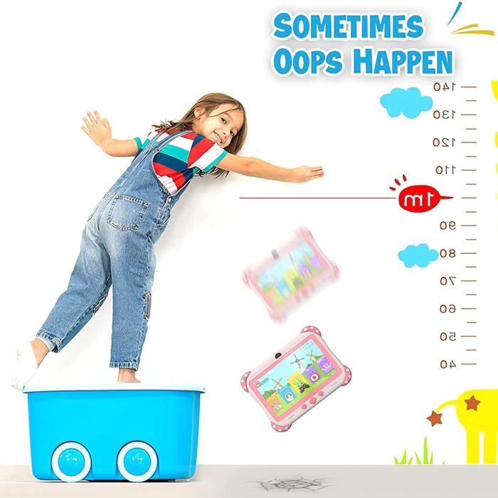 Tablette enfant 7 pouces Android 11 avec coque antichoc, contrôle parental, WiFi, Bluetooth, 2Go Tablette enfant 7 pouces Android 11 avec coque antichoc, contrôle parental, WiFi, Bluetooth, 2Go
