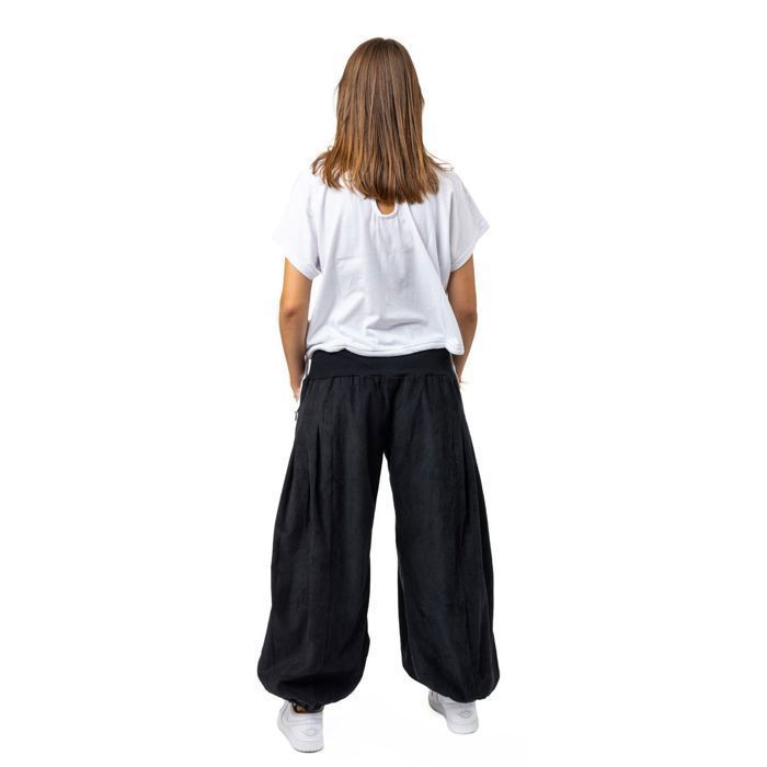 Pantalon Bouffant Unisexe SAVARI - Taille Élastique, Coton Recyclé | Yoga, Maison, Détente