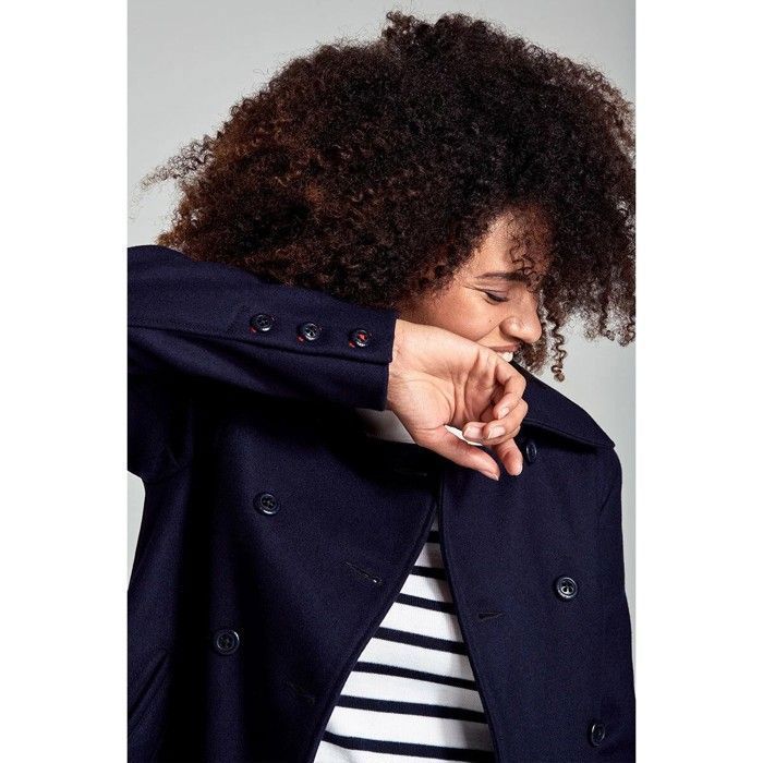 Caban femme court 'Pointe du Van' Armor Lux Bleu marine BLEU