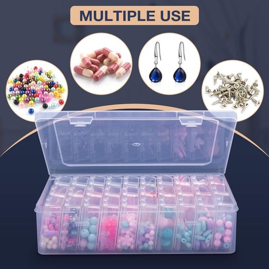 Boîte de rangement plate - caisse plastique 7 Litres