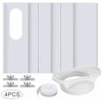 Kit de fenêtre pour climatiseur portable – Panneau en PVC renforcé – Réglable de 43 à 140 cm – Joint d'étanchéité inclus