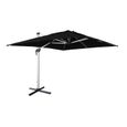 Parasol déporté haut de gamme rectangulaire 3x4m – PYLA Noir – Toile Sunbrella ® fabriquée en France. par Dickson. structure en-0