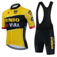 vélo ensemble - L - Maillot de cyclisme de l'équipe Jumbo Visma pour hommes, vêtements de vélo sur route, ens-0