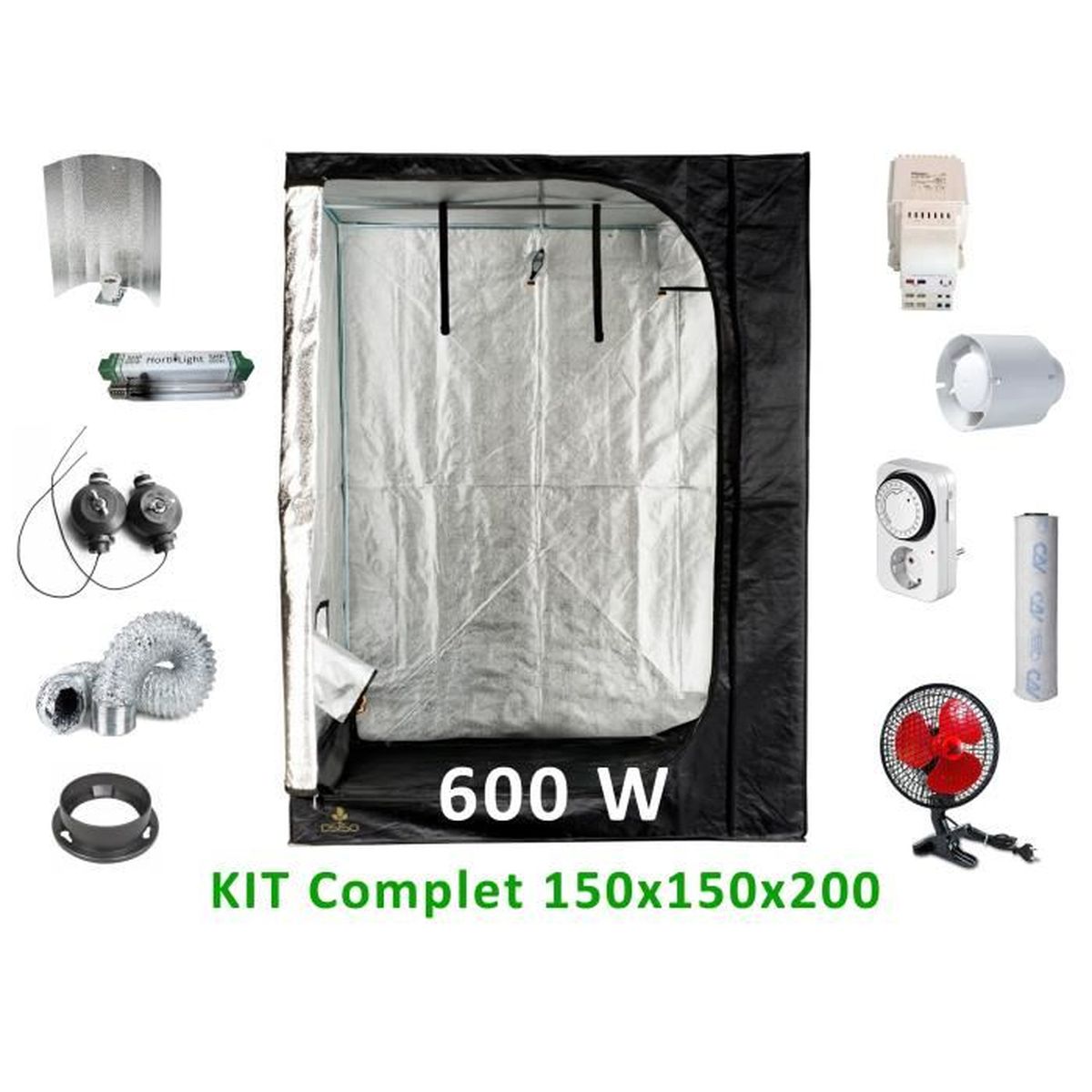 Kit De Culture Complet 600w 150cm Achat Vente Chambre De