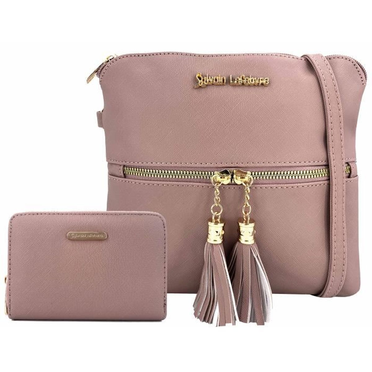 Sac à bandoulière Lauri à motif fleuri rose : Sac et prêt à porter Femme : Le Temps des Cerises