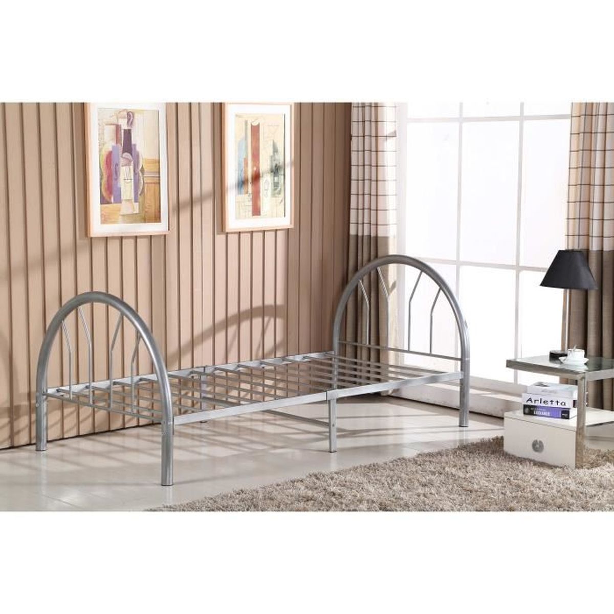 Songvas Canapé Lit 90x190cm, Lit Banquette, Construction