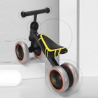 BRAND Draisienne 4 Roues - QIAN - Vélo Bébé Enfant 10-36 Mois - Noir - Acier et EVA