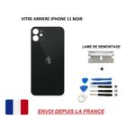 ITECHFRANCE® vitre arrière compatible IPHONE 11 NOIR 6.1 qualité origine en verre, coque cache batterie double face Adhésif, kit