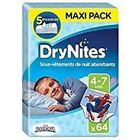HUGGIES Drynites Couches Culottes Spiderman Garçon 4-7 ans x16 - Lot de 4