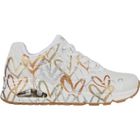 Basket Femme Skechers Uno Metallic Love Blanc