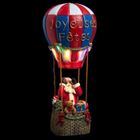 Village de Noël mongolfière père Noël animé 12 LED à piles Feeric lights & christmas