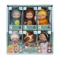 6 pièces/ensemble Reborn bébé poupées réaliste bébé poupée réaliste petits bébés avec des vêtements d'animaux mignon bébé poupée