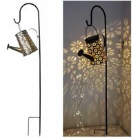 Lampe Solaire  Extérieur en Forme Arrosoir LED Guirlande Lumineuse Légère Bouilloire Lampe Solaire Pour Chemin Jardin- S Crochet