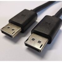 DP vers DP Câble (mâle vers mâle) DisplayPort vers DisplayPort , câble de 4k résolution pour Audio et vidéo,1,8 m (6 ft),Noir