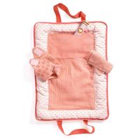 Accessoires pour poupée - DJECO - Sac à langer Pink Peak - Quotidien - Mixte - Orange et blanc