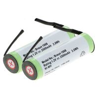 2x Batterie pour rasoir électrique Braun Oral B / Series 3 / Series 4 / Series 5 / Series 6 / Series 7 / Series 8 (Ø14,5mm) -