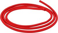 Corde Elastique 4mm Cordon de Choc 3 Mètres Sangle Extensible Corde Élastique Ronde pour Projets de Bricolage, Rouge