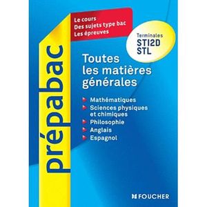 Prepabac Terminale S Achat Vente Pas Cher