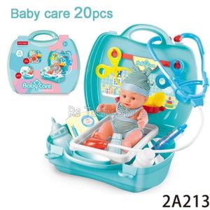 DOCTEUR - VÉTÉRINAIRE Baby Care 20pcs - Kit d'Outils pour Bébé, Médecin, Infirmière, Ensemble de Dentiste, Fournitures Médicales, É