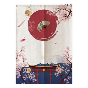 PANNEAU JAPONAIS Atyhao Rideau de porte Demi-Rideau Style Japonais  Porte Diviseur pour Chambre d'Enfants Cuisine Boutique 85*120 cm