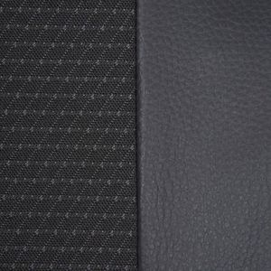 Housse de siège d'auto en cuir PU gris-noir pour Citroen C3 C4 C5 DS3 DS5