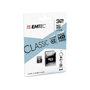 Carte Micro SD jusqu'à 100MB-s(R), 32Go Carte Mémoire microSDHC +  Adaptateur SD, A1, U1, C10, V10, Full HD, Carte TF pour A276 - Cdiscount  Appareil Photo