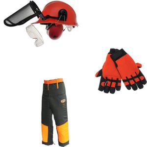 VÊTEMENT DE PROTECTION Kit complet équipement de protection pour bûcheron taille gant taille 9