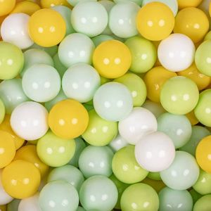 BALLES PISCINE À BALLES KiddyMoon 200  7Cm Balles Colorées Plastique Pour 