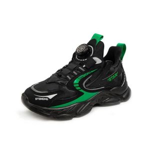 BASKET Baskets de jogging pour garçons REMYCOO - Chaussures de sport respirantes et décontractées - Noir