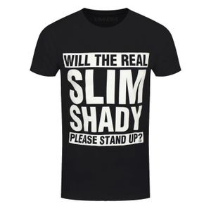 INSTO T-Shirt Rappeur T-Shirt Imprimé Eminem T-Shirt pour Hommes 