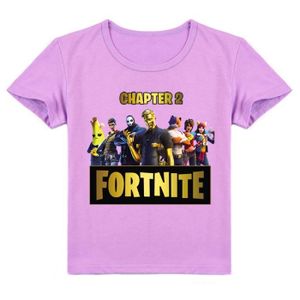 T-SHIRT T-shirt enfant Fortnite imprimé Tshirt Streetwear col rond à manches courtes Tee