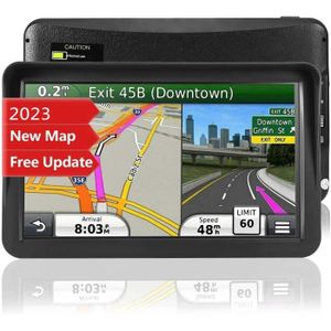 CARTE DE NAVIGATION Navigateur GPS tactile pour voiture, navigation satellite pour pare-soleil de camion 256M + 8G, carte d'Europe, 9 pouces