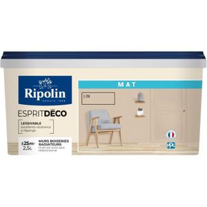 PEINTURE - VERNIS RIPOLIN ESPRIT DECO  LIN MAT 2.5L