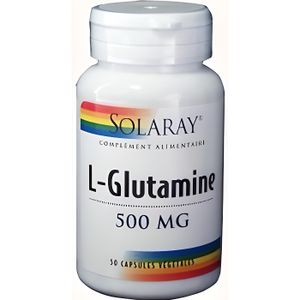 ACIDES AMINES - BCAA Solaray L- Glutamine 500mg 50 capsules végétales