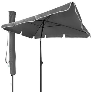 PARASOL VOUNOT Parasol rectangulaire 2x1.25m avec housse de protection gris