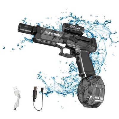 Pistolet à Eau Électrique Lumineux 487ml - Jouet Été 2 En 1 Pour Adultes Et Enfants Bleu