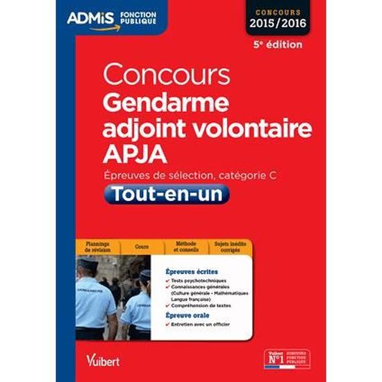 Concours Gendarme adjoint volontaire APJA Cdiscount Librairie