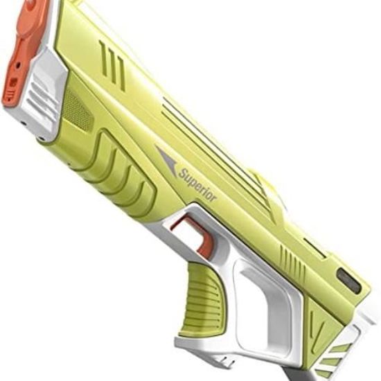 Pistolet à Eau électrique, Pistolet a Eau Electrique Puissant pour Enfants Adultes été Piscine extérieure Jouet de Combat Contre l'eau
