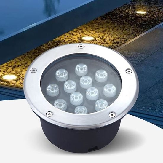 Spot Encastré Sol Extérieur BOLI Inox Rond IP67 108mm - LED 5,7W 535lm 30° Blanc