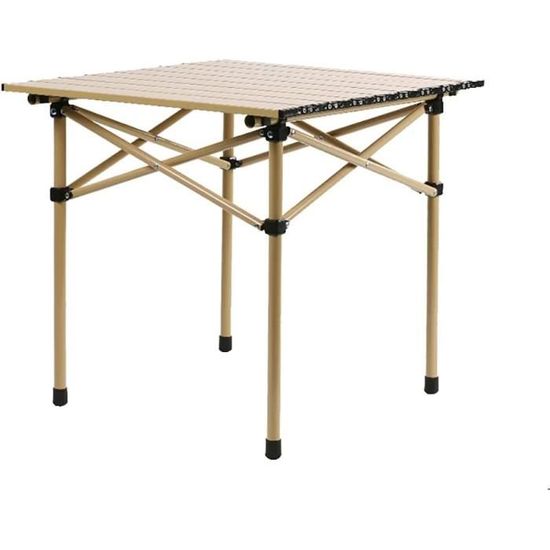 Ejoyous Table De Camping Pliante En Aluminium, Petite Table Pliante Table De Camping Réglable En Hauteur
