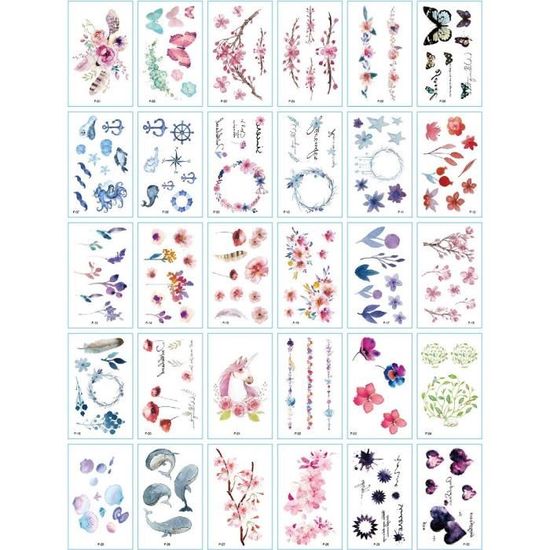 Tatouages Temporaires Or/argent – Lot De 18 Pièces, Bracelets, Colliers, étanches