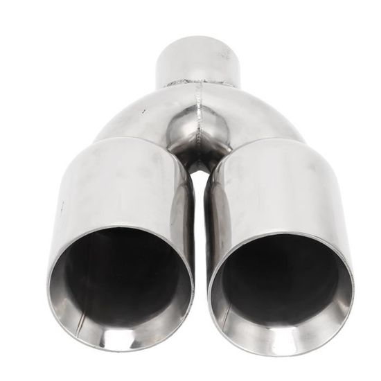 Embout D'échappement Universel 56 Mm - Acier Inoxydable Chrome - Pour Personnaliser Le Pot D'échappement - 5