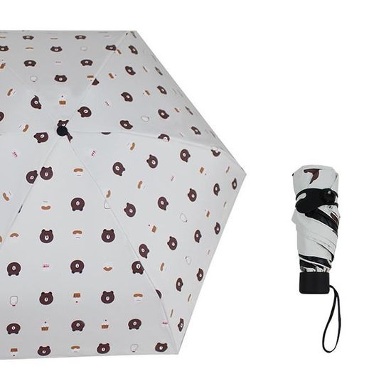 Parapluie Donuts Coloré - Automatique, Léger, Anti-UV, 102 Cm - Noir