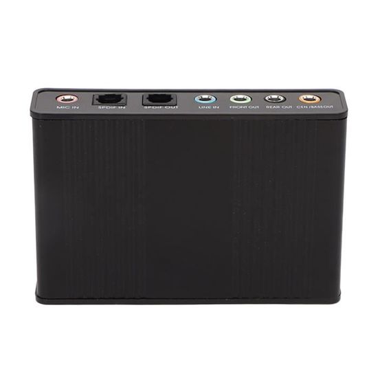 Carte Son USB Externe 7.1CH - Adaptateur Audio Avec Sortie 3.5mm - Plug And Play Pour PC, Mac, Linux