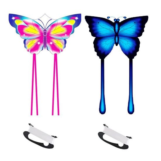 Kaiciuss Cerf-volant papillon pour enfants et adultes, facile à voler, 140 x 71 cm, grande Kaiciuss Cerf-volant papillon pour enfants et adultes, facile à voler, 140 x 71 cm, grande